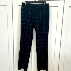 Black and white checkered trousers